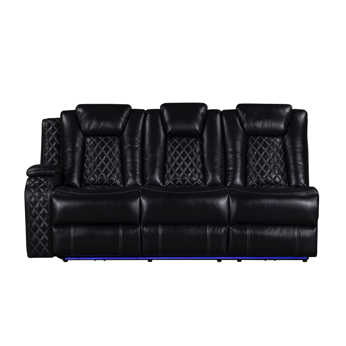Orion Ii Laf Sofa W/Dual Recliner-Black