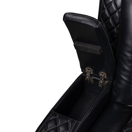 Orion Ii Laf Sofa W/Dual Recliner-Black