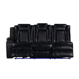 Orion Ii Laf Sofa W/Pwr Fr & Hr-Black