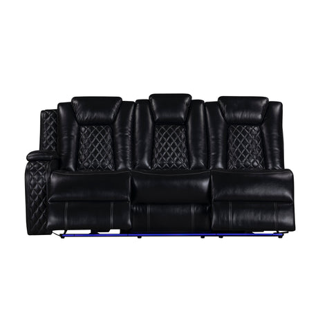 Orion Ii Laf Sofa W/Pwr Fr & Hr-Black