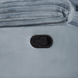 Willow Console Loveseat W/ Dual Recliners-Gray