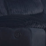 Willow Sofa W/Dual Recliner-Black
