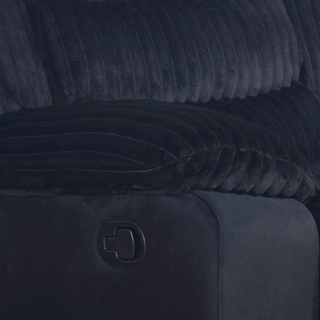 Willow Sofa W/Dual Recliner-Black