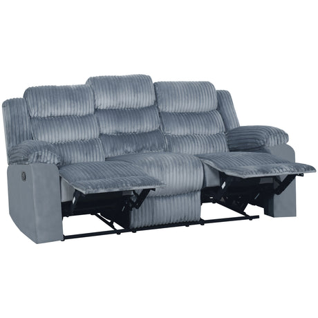 Willow Sofa W/Dual Recliner-Gray