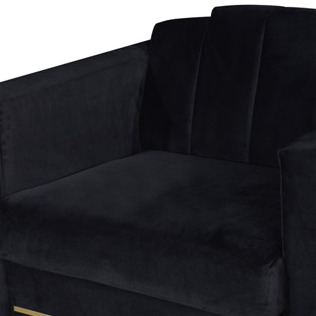 Empire Lighted Chair-Black