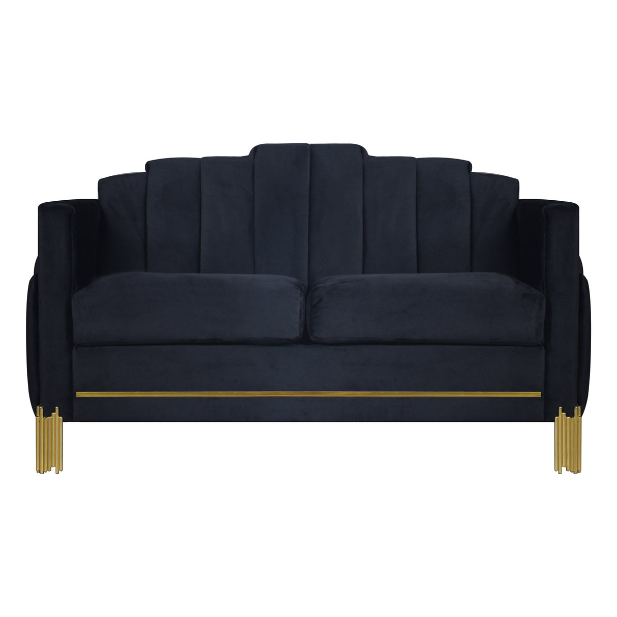 Empire Lighted Loveseat-Black