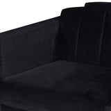 Empire Lighted Loveseat-Black