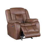Morello Glider Recliner W/Pwr Fr- Brown