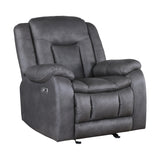 Morello Glider Recliner W/Pwr Fr- Gray