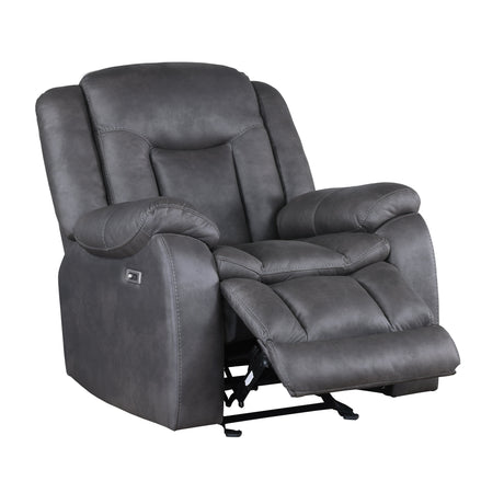 Morello Glider Recliner W/Pwr Fr- Gray