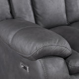Morello Glider Recliner W/Pwr Fr- Gray