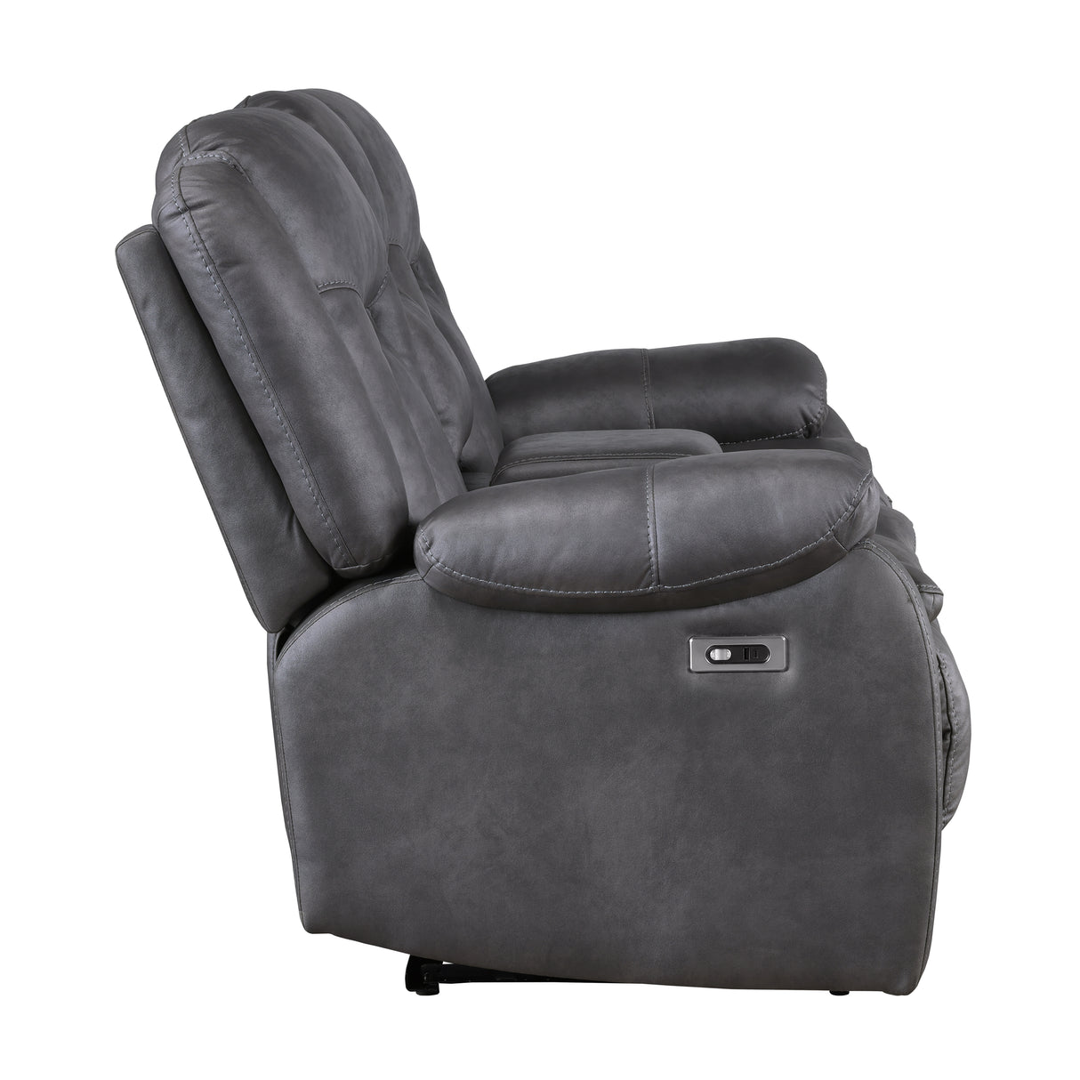 Morello Console Loveseat W/Pwr Fr-Gray