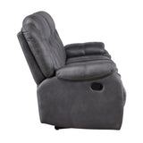 Morello Sofa W/Dual Recliner- Gray