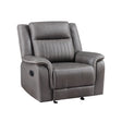 Enzo Glider Recliner- Gray