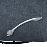 Takami Swivel Recliner-Blue Poly