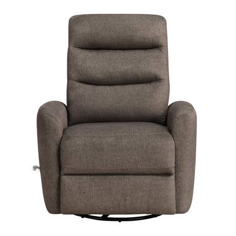 Takami Swivel Recliner-Chocolate Poly