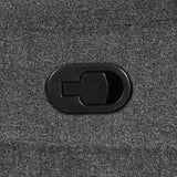 Redondo Glider Recliner W/Heat And Massage-Dk Gray