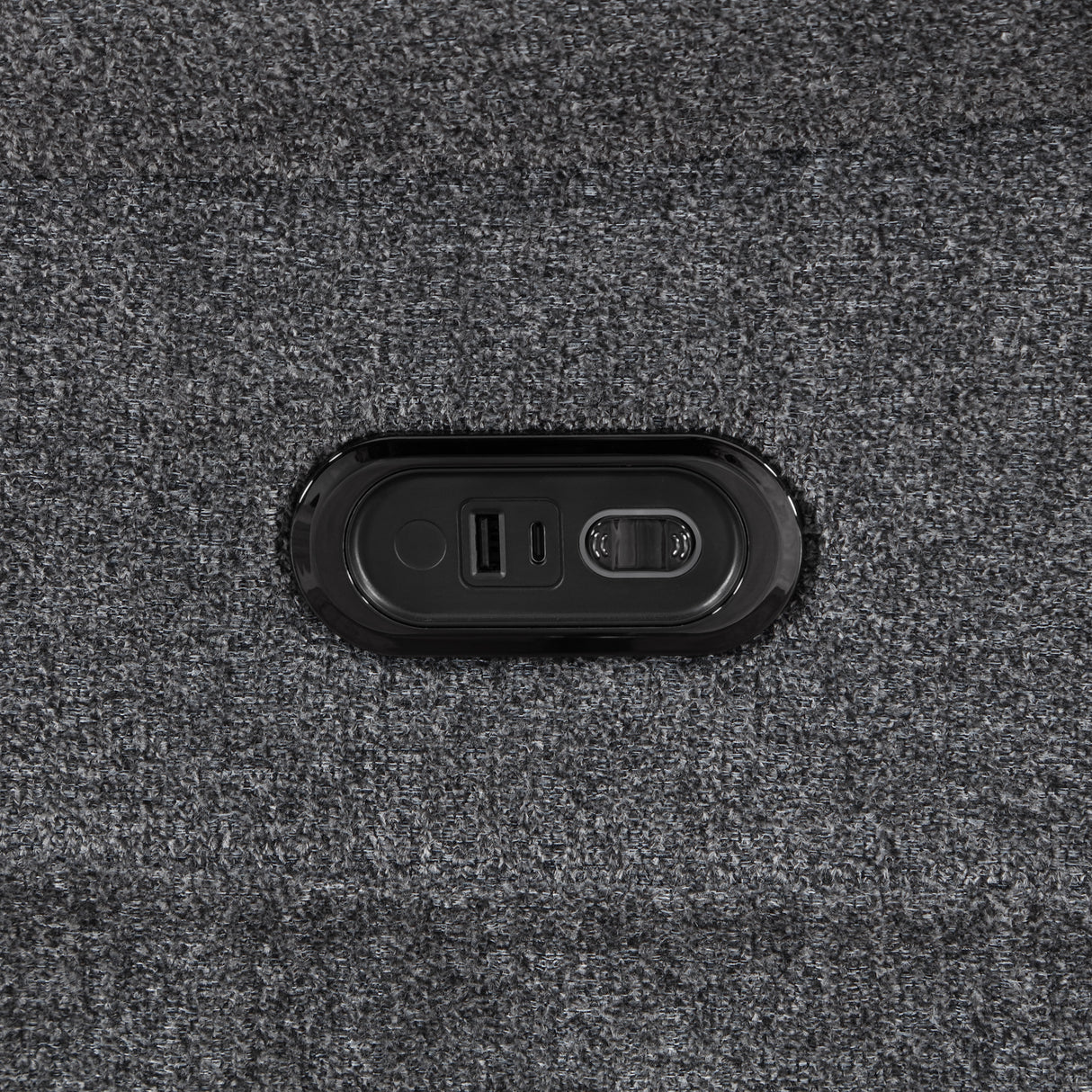 Redondo Glider Recliner W/Heat, Massage, Pwr Fr -Dk Gray