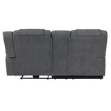 Redondo Raf Console Loveseat W/1 Recliner Pwr Fr-Dk Gray