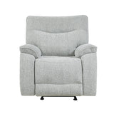 Chablis Glider Recliner W/Heat & Massage-Mist Gray