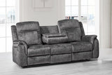 Park City Sofa W/Dual Recliner-Slate