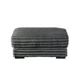 Embrace 41" Ottoman-Charcoal