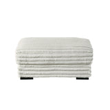Embrace 41" Ottoman-White