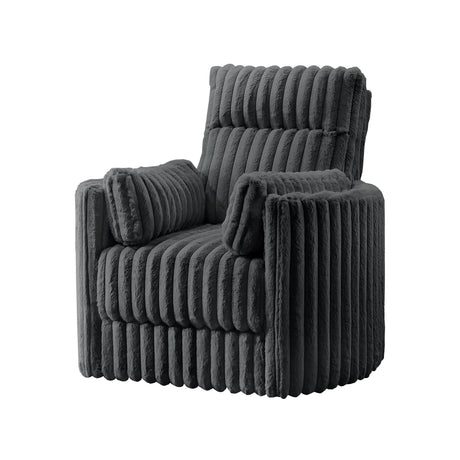 Embrace Swivel Accent Chair-Charcoal