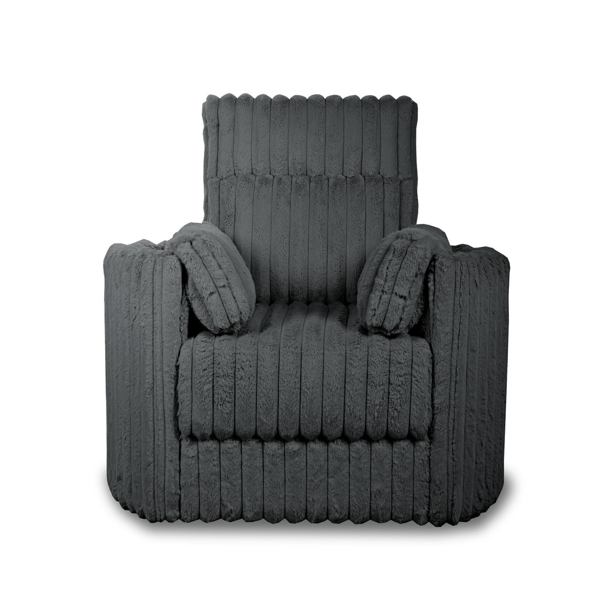 Embrace Swivel Accent Chair-Charcoal
