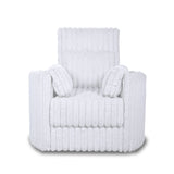Embrace Swivel Accent Chair-White