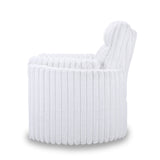 Embrace Swivel Accent Chair-White