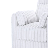 Embrace Swivel Accent Chair-White