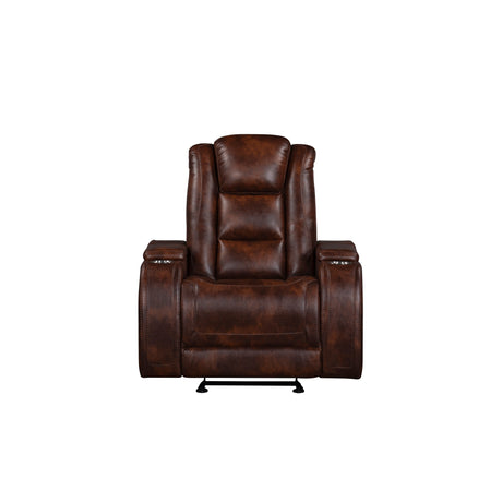 Chester Glider Recliner W/Pwr Hr & Fr-Brown