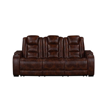 Chester Reclining Sofa-Brown