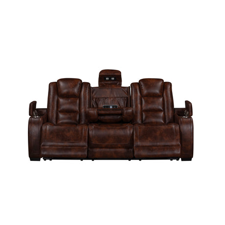 Chester Reclining Sofa-Brown