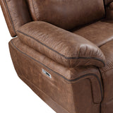 Ryland Sofa W/Pwr Fr- Brown