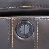 Kellen Console Loveseat W/ Pwr Fr-Brown