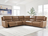 DeepWakes Power Reclining Sectional - galleria furniture outlet
