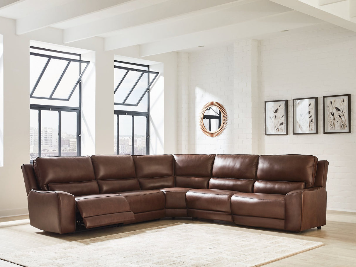 DeepWakes Power Reclining Sectional - galleria furniture outlet