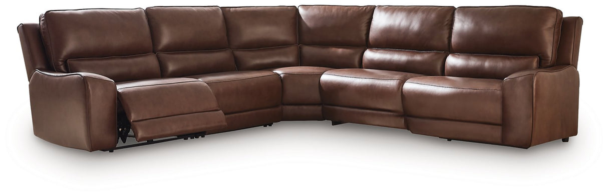 DeepWakes Power Reclining Sectional - galleria furniture outlet