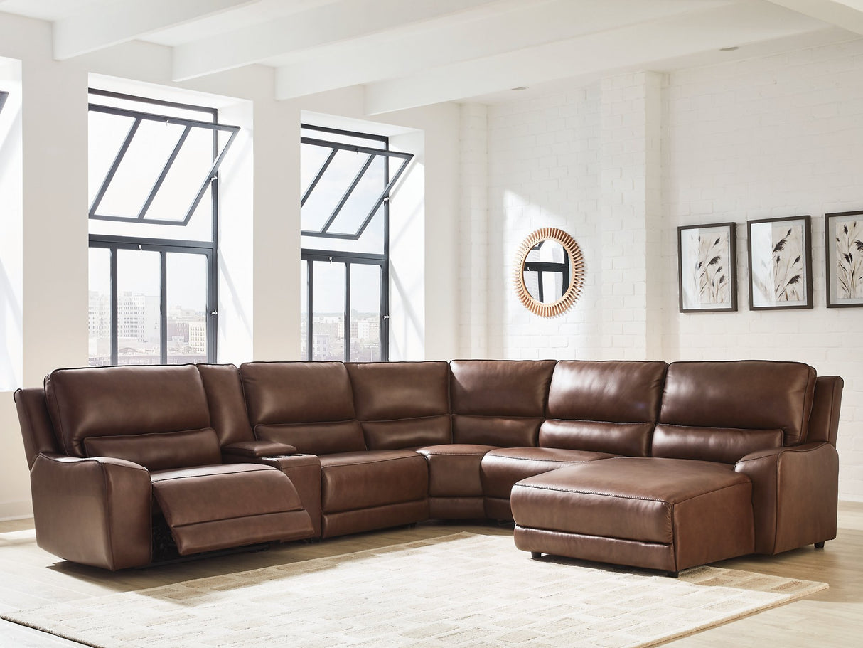 DeepWakes Power Reclining Sectional with Chaise