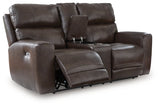 Crossplex Power Reclining Loveseat with Console