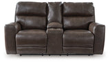 Crossplex Power Reclining Loveseat with Console