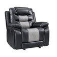 Nikko Glider Recliner W/Pwr Fr-Black/Gray