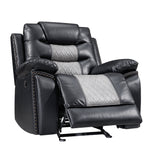 Nikko Glider Recliner W/Pwr Fr-Black/Gray