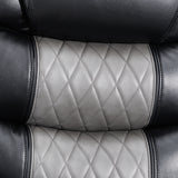 Nikko Glider Recliner W/Pwr Fr-Black/Gray