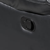 Nikko Console Loveseat W/ Dual Recliners-Black/Gray