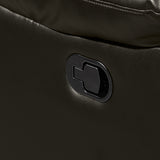 Nikko Console Loveseat W/ Dual Recliners-Brown