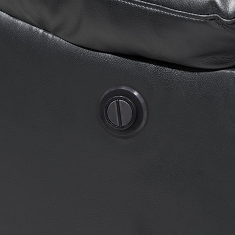 Nikko Console Loveseat W/Pwr Fr-Black/Gray