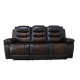 Nikko Sofa W/Pwr Fr-Brown